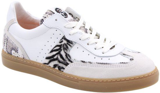 Floris van Bommel Sfw-10169 Minni Dames Sneakers Leer Wit Maat 39