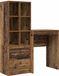 Bureau en chêne 105,5 x 34 x 127 cm 2 pièces