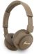 Guess On-Ear Headphones - Metal Script Logo - Brown