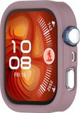 Wigento Huawei Siliconen beschermhoes voor de Huawei Watch Fit 4, halfomsluitend, donkerpaars
