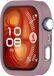 Wigento Huawei Siliconen beschermhoes voor de Huawei Watch Fit 4, halfomsluitend, donkerpaars