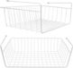Lawei Set van 2 hangmanden, staal, wit, 25 cm breed