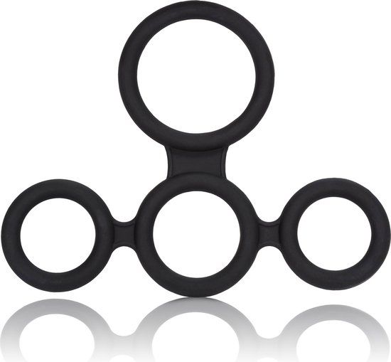 CalExotics Big Man S Spreader - Black - 4cm Diameter - Silicone