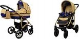 BabyLux® Largo | Ensemble poussette 2 en 1 | Coffe Sailor Blue | Poussette combinée | Ensemble poussette |