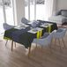 Bonamaison Tafelkleed, Anti-Mold, Sneldrogend, Waterdicht, 100% Polyester Tafellaken, Neon Geel, Rook, 140 x 200 Cm