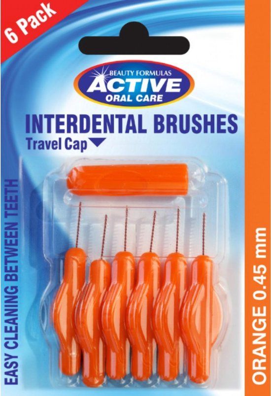Beauty Formulas Active Oral Care Interdental Brushes 0.45mm 6 Pieces