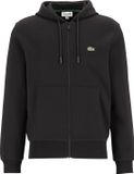 Lacoste heren hoodie sweatsvest - met rits - zwart