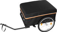 VEVOR Fietsaanhanger, Opvouwbare Transportaanhanger 59 Kg, Koolstofstaal en 600D Oxford, met Regenhoes, Dissel en 4 Reflectoren, voor Wielen van 22-28 inch, Fietskar voor Transport