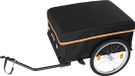 VEVOR Fietsaanhanger, Opvouwbare Transportaanhanger 59 Kg, Koolstofstaal en 600D Oxford, met Regenhoes, Dissel en 4 Reflectoren, voor Wielen van 22-28 inch, Fietskar voor Transport