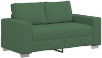 vidaXL Loveseat Donkergroen Corduroy Stof