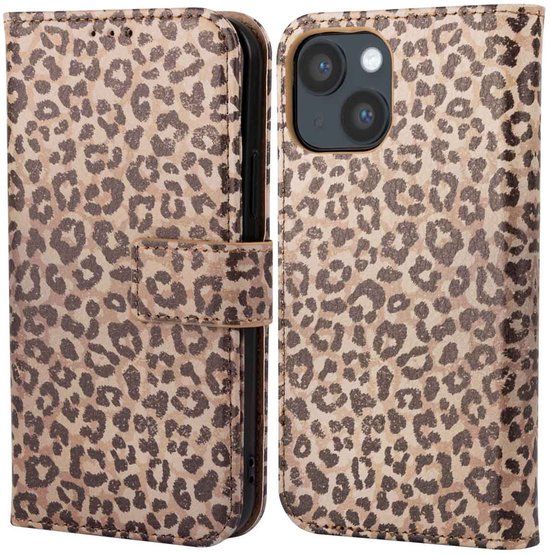 imoshion Design Bookcase - Geschikt voor Apple iPhone 14 - Leopard Mood