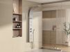 Vente-unique Thermostatische hydromassagedouchekolom - Zilver - B45 x H150 cm - JOSTA