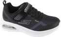 Skechers Microspec Max Advance - Squad-Pacer, Zwart, Sneakers, Maat 30