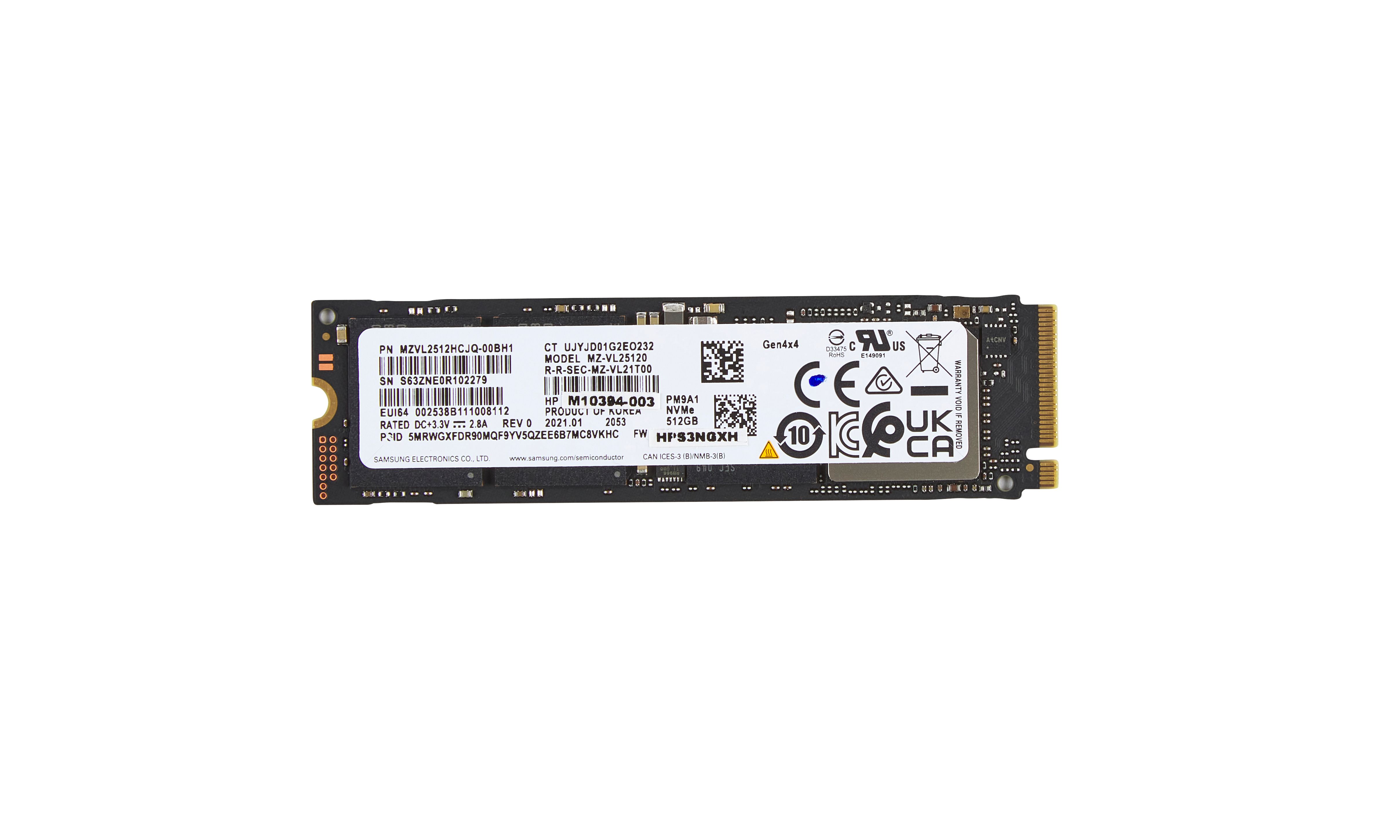 HP 512 GB PCIe-4x4 NVMe M.2 2280 Solid State Drive