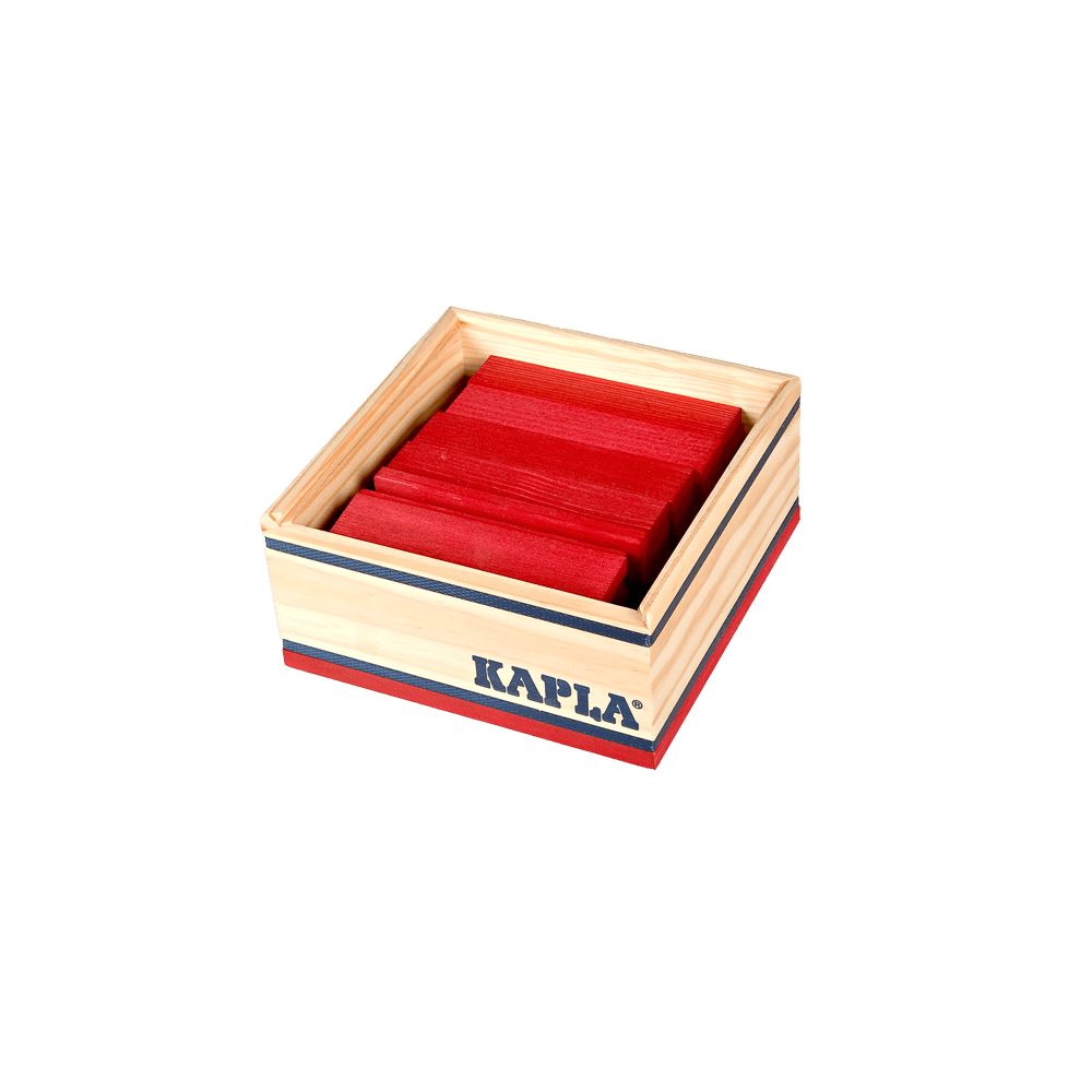 Kapla C40R - Bouwspeelgoed - Rood - Hout - 3+ jaar