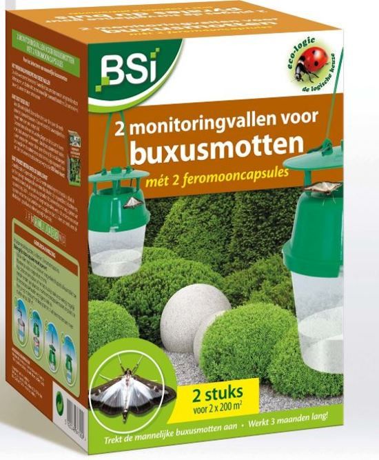 BSI 2 feromoonvallen inclusief 2 feromooncapsules: tegen de buxusmot