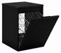 3xE living Meuble sous-vasque 40 cm, noir/marbre, poignée noire