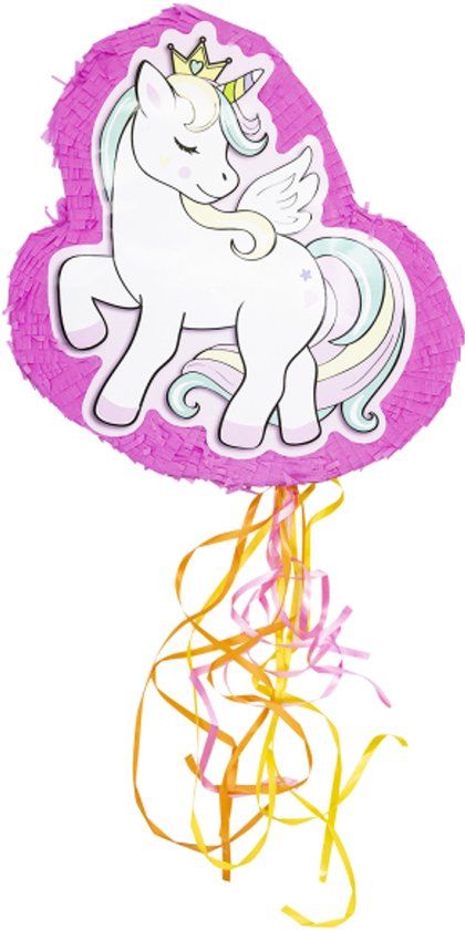 Amscan by Riethmuller - Riethmüller - Uitvouwbare piñata unicorn - 43 cm x 41 cm