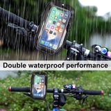 OEM Bol Waterdichte Fiets Telefoonhouder Frame Tas - 6.4" Touchscreen Zwart