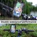 OEM Bol Waterdichte Fiets Telefoonhouder Frame Tas - 6.4" Touchscreen Zwart