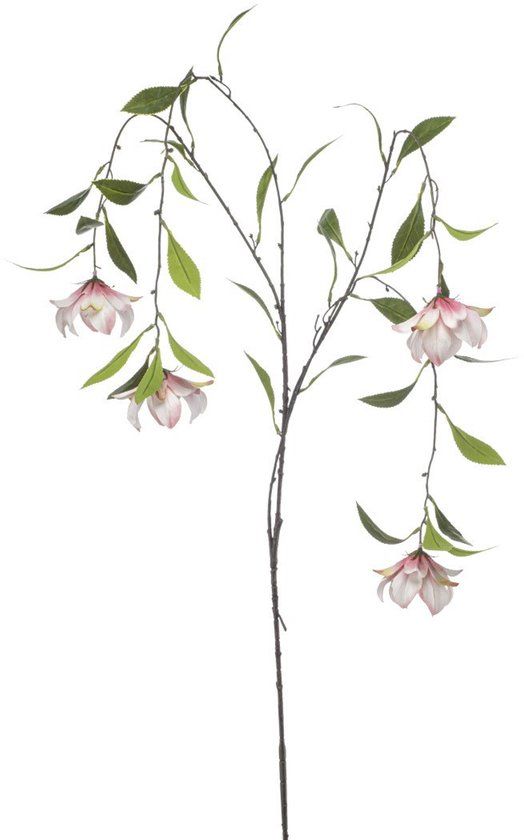 Merkloos Emerald Dishgyi hanging spray x4 peach 150 cm kunstplant