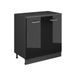 Vicco Armoire d'extension Rion, Noir brillant/Anthracite, 80 x 46 cm sans biais avec 2 portes