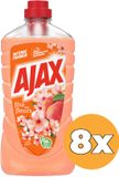 Ajax 8x Allesreiniger Fete Des Fleurs Perzik (8 x 1000 ml)