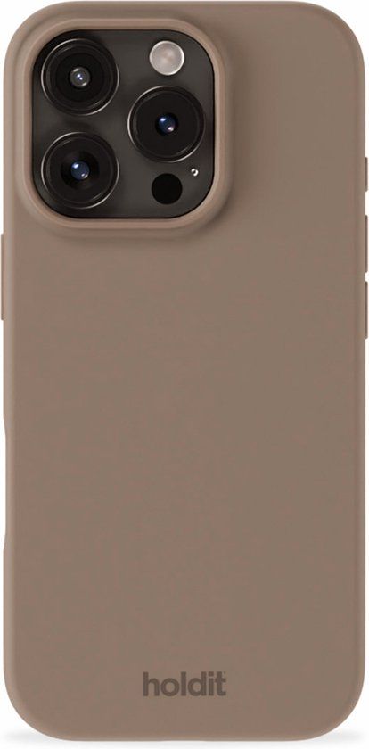 Holdit Silicone Case geschikt voor Apple iPhone 16 Pro Max - Mocha Brown