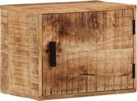 vidaXL Nachtkastje wandgemonteerd 40x30x25 cm massief mangohout