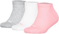 PUMA 3-paar kindersneaker sokken - Invisible - Katoenen meisjes en jongens enkelsokken - 42 - Roze