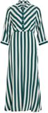 VILA Blousejurk 'VIAya Paya' jade groen / wit
