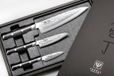 Yaxell Tsuchimon Messenset – 3-delig – Koksmes 20 cm, Universeelmes 12 cm en Schilmes 8 cm – 3 Lagen Damaststaal – VG10 Staal – Canvas-Micarta Heft