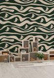 Komar Fotobehang - Disney Donald Duck Green Waves 200x250cm - Vliesbehang