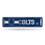 Rico Industries NFL Indianapolis Colts metalen straatnaambord (4" x 15")