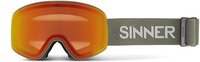 SINNER SNOWGHOST Matte Moss Green Unisex Ski Goggles - One Size