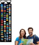 Anwicar Rechthoekige Magneet Bord - Magnetisch memobord - Magnetisch prikbord - Zwart - 80x21 cm