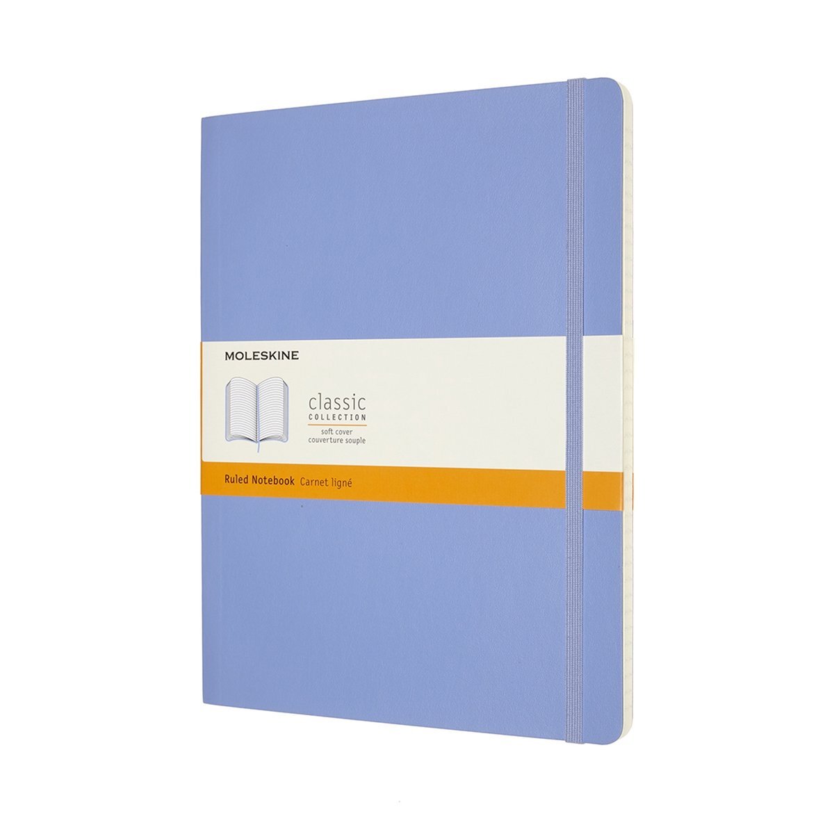 Moleskine Classic Notitieboek - Extra Large - Softcover - Geruit - Hortensia Blauw