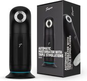 Teazers - Automatische Masturbator met Driedubbele Stimulatie - Zwart