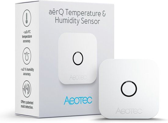 Aeotec aërQ Temperatuur & Vochtigheidssensor Z-Wave Plus - Wit