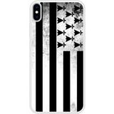 Apple iPhone XS Drapeau bretagne Verstevigd hoesje met sublimatie bedrukking