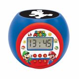 LEXIBOOK Nintendo Super Mario Projector wekker met snooze-functie en alarmfunctie, nachtlampje met timer, LCD-scherm, werkt op batterijen, RL977NILXB