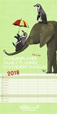 2018 Fab Funky 2018 Family Planner, GreenLine kalender, 23 x 45,5 cm