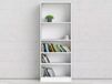 BASO Bibliothèque 5 tablettes blanc