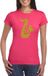 Bellatio Decorations Shoppartners Bv Gouden saxofoon t-shirt Roze Dames M