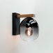 EGLO Filago Wandlamp - E27 - 20 cm - Bruin|Zwart - Glas