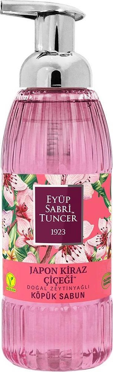 Eyup Sabri Tuncer Eyüp Sabri Tuncer – Japanse kersenbloesem met 100 % natuurlijke Olijfolie - Schuimzeep met pomp – 500 ML