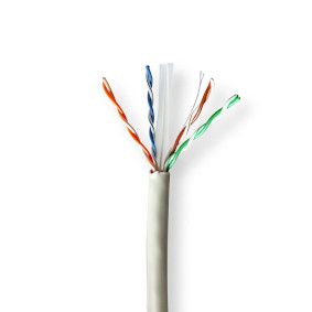 Nedis CCBG8525GY100S - Netwerkkabel - 100 m - Grijs