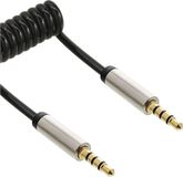 InLine Premium 3,5mm Jack 4-polig audio spiraalkabel - 0,50 meter