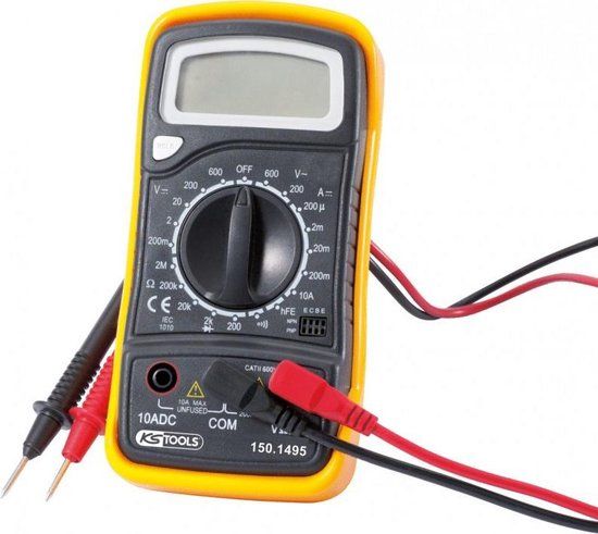 KS Tools Digitale multimeter incl. testpennen