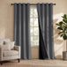 Merkloos - Rideau occultant double couche - Noir